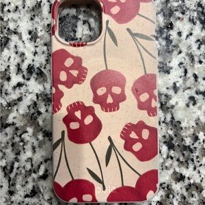 Stylish Red Skull Phone Case